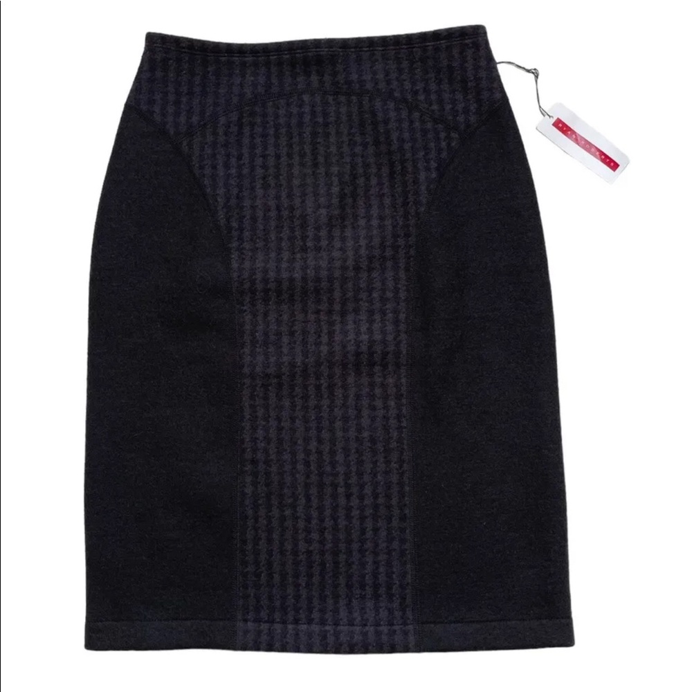 NWT Ryan Roberts Womens Black Wool Skirt Sz XS